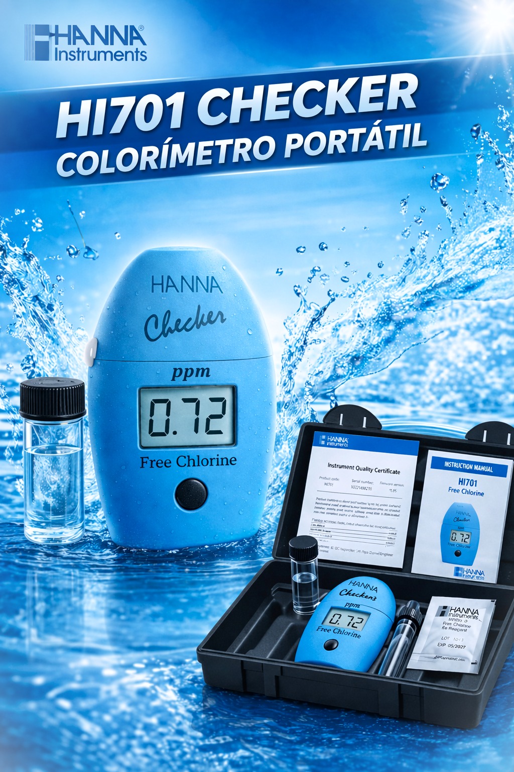 comaprador de cloro hanna