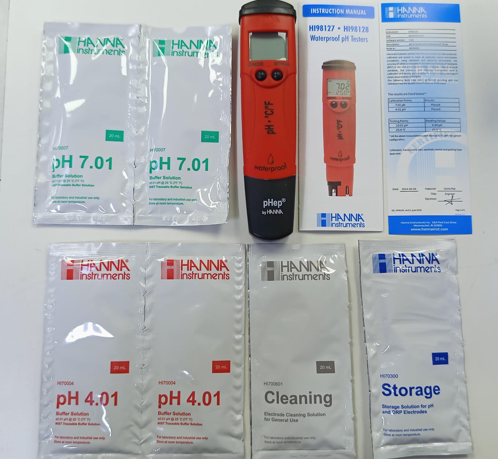 MEDIDOR DE PH MODELO HI98128, IDEAL PARA MEDIR EL PH EN AGUA_BIOSAN INGENIEIRA_PERU MEDIDOR DE PH MODELO HI98128