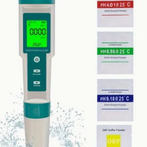 MULTIPARAMETRO DIGITAL TIPO LAPICERO 7 EN 1 pH/ORP/EC/Temp/Sal/Densidad/TDS con retroiluminación LCD, ANALIZADOR DE CALIDAD DE AGUA