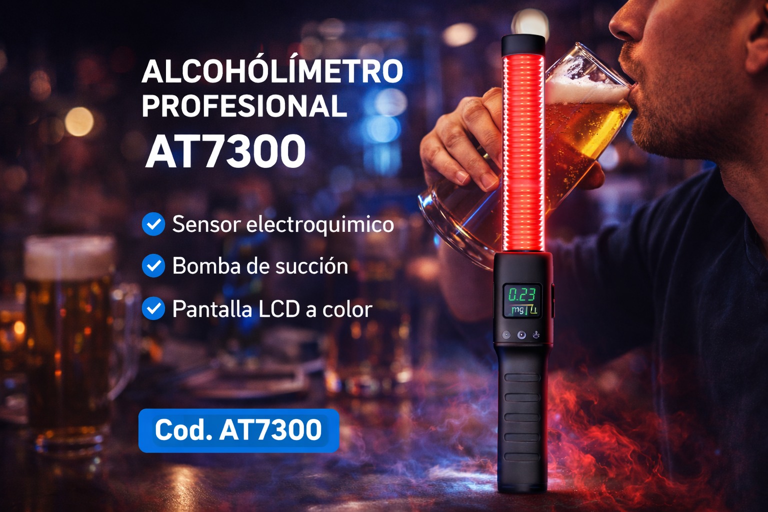 medidor de alcohol