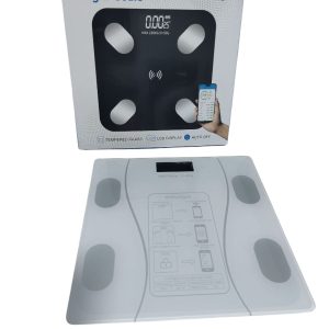 BALANZA DIGITAL SMART BLUETOOTH COLOR NEGRO, BLANCO Y ROSA HASTA 180 KG