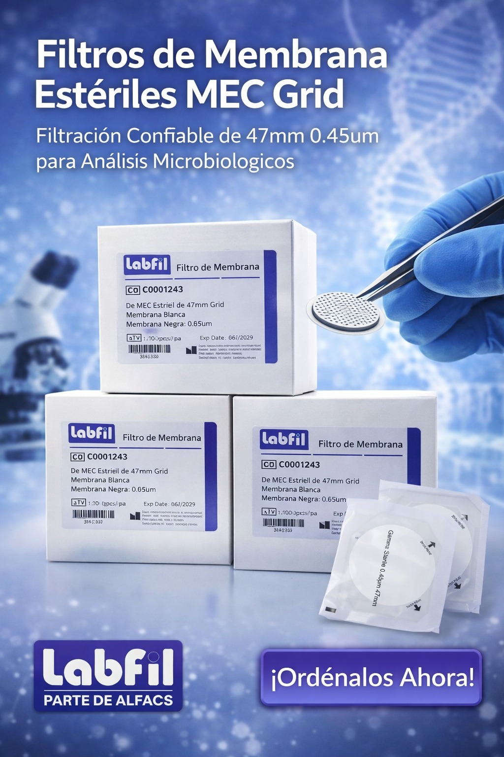 filtro membrana labfil